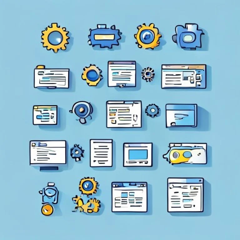 best website tools and software collection illustration